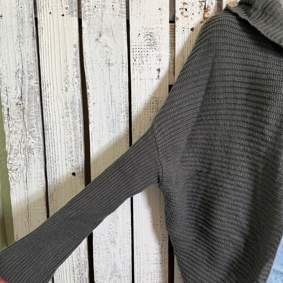 Rhapsody Cardigan Hoodie Sweater Open Front Womens Small Gray Grunge Goth Vibe - Picture 4 of 12